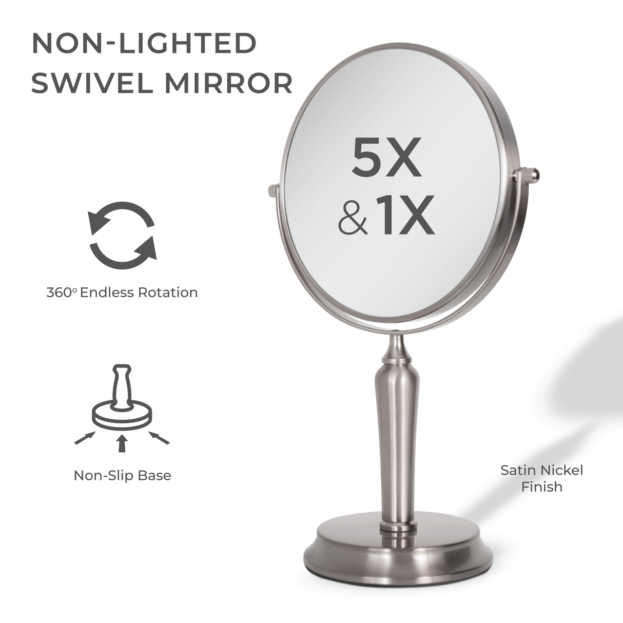 Anaheim Makeup Mirror with Magnification from Zadro