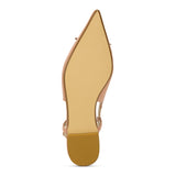 Vanessa Slingback Flat in Dusty Rose Leather from Yosi Samra