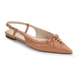 Vanessa Slingback Flat in Dusty Rose Leather from Yosi Samra