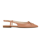 Vanessa Slingback Flat in Dusty Rose Leather from Yosi Samra