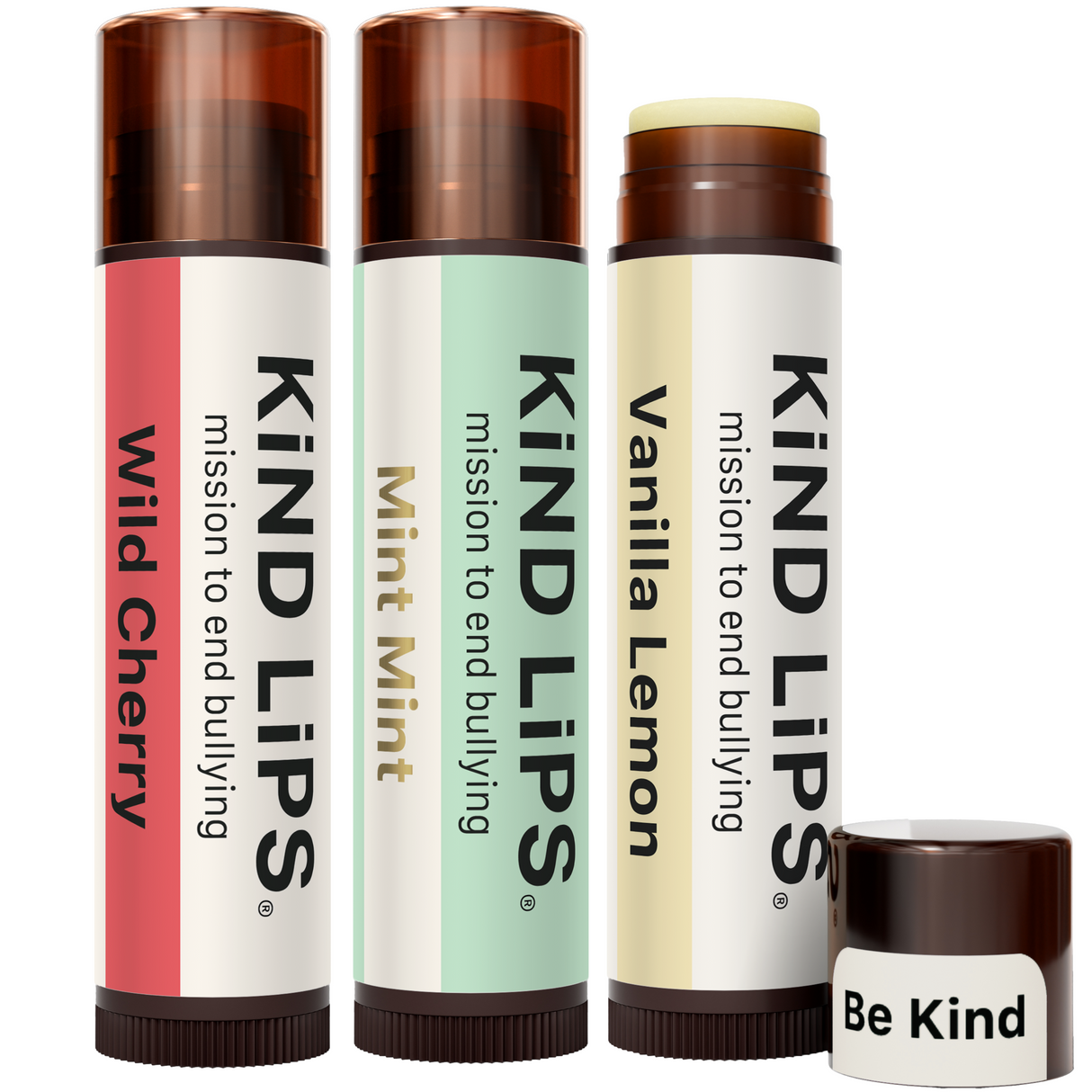 3 Pack Variety Organic Lip Balm from Kind Lips