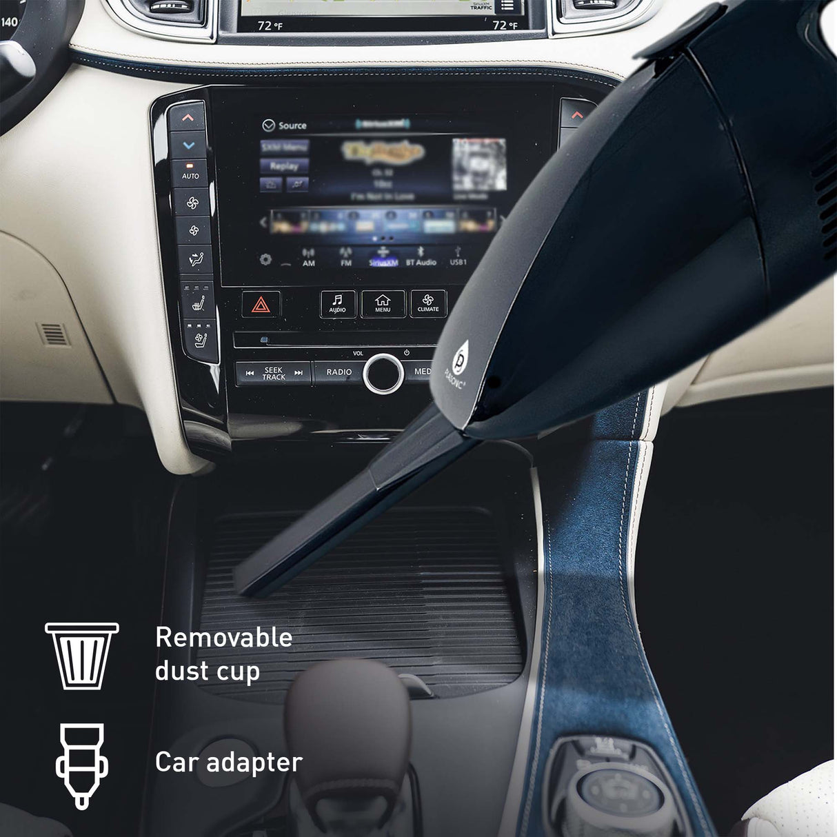 Pursonic Dual-Purpose Car & Handheld Vacuum Bundle – USB Rechargeable Cordless & Car Vacuum Cleaner Set from Pursonic