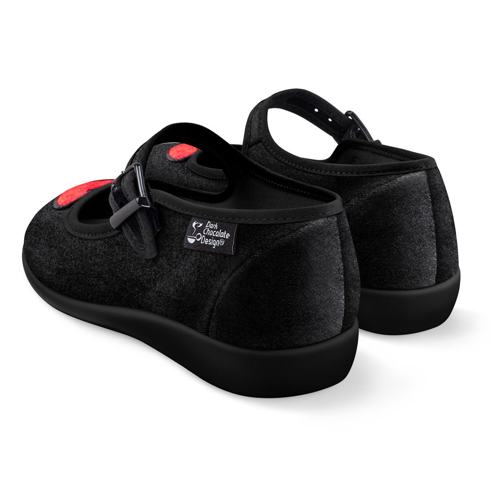 Chocolaticas® Velvet Heart Women's Mary Jane Flat from Hot Chocolate Design