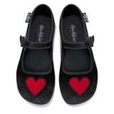 Chocolaticas® Velvet Heart Women's Mary Jane Flat from Hot Chocolate Design