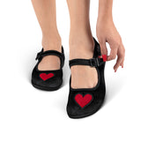 Chocolaticas® Velvet Heart Women's Mary Jane Flat from Hot Chocolate Design