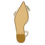 Violet Slingback Flat in Bone Leather from Yosi Samra