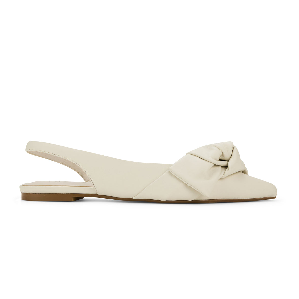 Violet Slingback Flat in Bone Leather from Yosi Samra