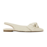 Violet Slingback Flat in Bone Leather from Yosi Samra