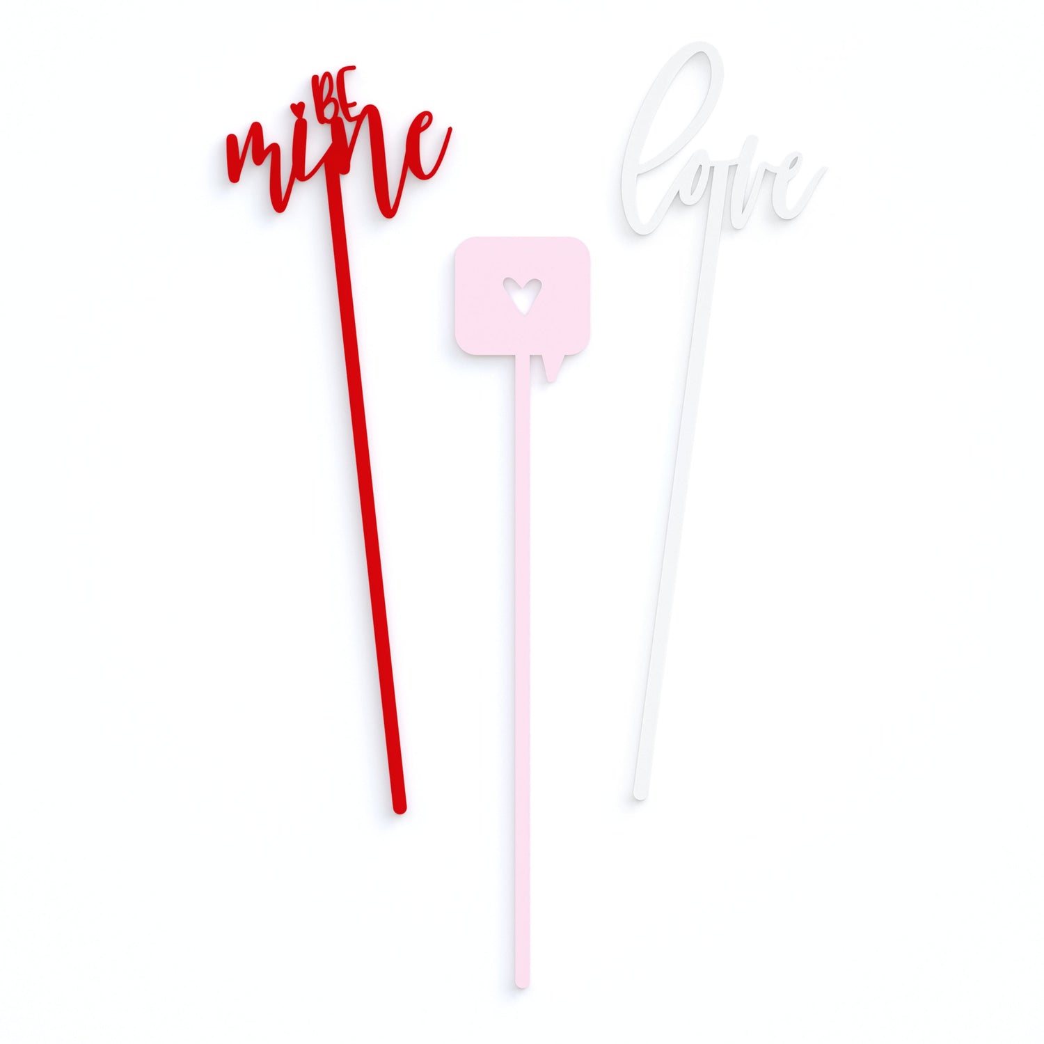 Valentine's Day Drink Stirrers from The Cotton & Canvas Co.