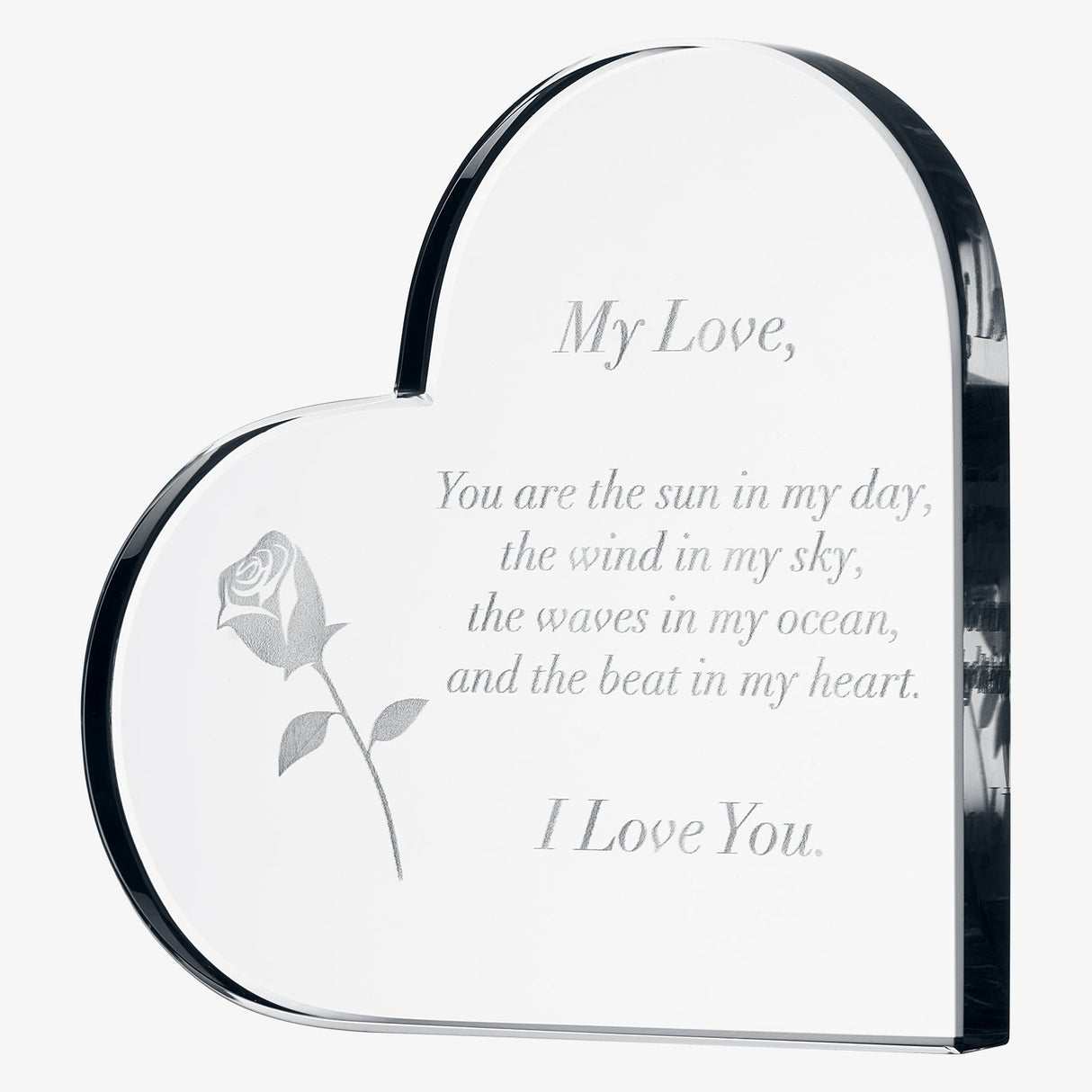 Anniversary, Birthday & Everyday 24K Gold Rose Love Box for Wife, Her, Women - Engraved Wooden Set 'To My Beautiful Love' Inscription, Includes Crystal Heart - For Birthday 1st Anniversaries from The Wine Savant