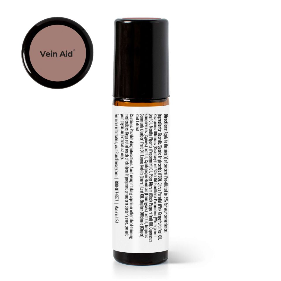 Vein Aid Essential Oil Blend Pre-Diluted Roll-On from Plant Therapy
