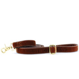 Brown Velvet Dog Leash from 2 Hounds Design