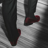 Men's Oxblood Velvet Slipper II from Del Toro Shoes