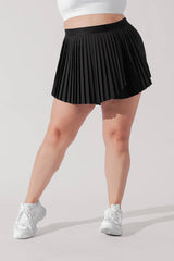 Ace ‘em Pleated Skort - Black from POPFLEX