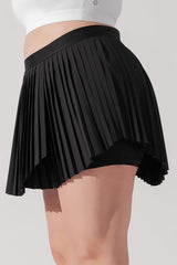 Ace ‘em Pleated Skort - Black from POPFLEX