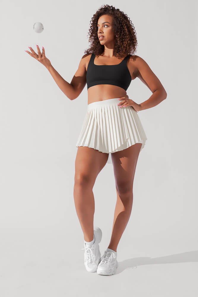 Ace ‘em Pleated Skort - Sugar from POPFLEX
