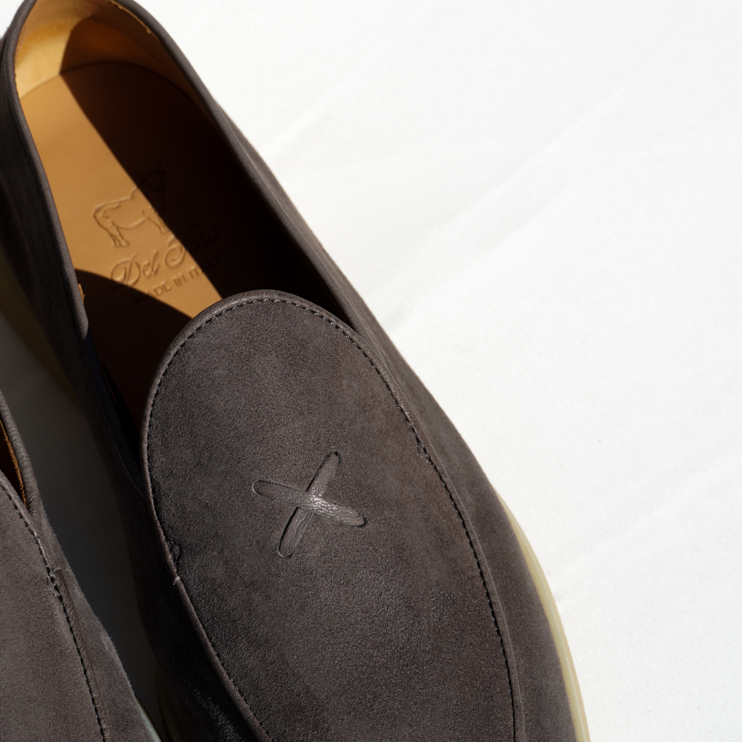 Men's Chocolate Suede Viaggio Loafer From Del Toro Shoes