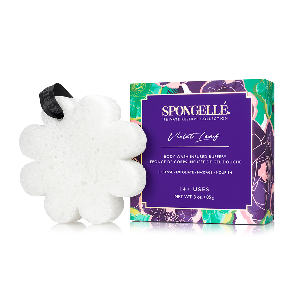 Violet Leaf | Boxed Flower from Spongellé