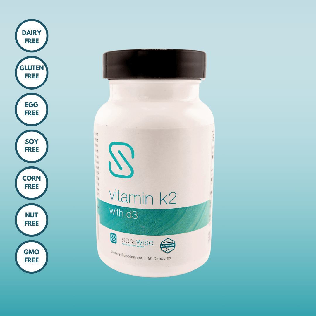 Vitamin K2 with D3 | 60 Capsules from Serawise