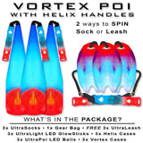 Vortex Poi W/ Non-LED Knob Handles From Ultrapoi