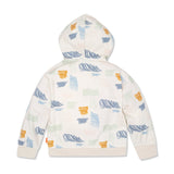 Scribble 2 Kid Zip-Up Hoodie - Natural/scribble from Manymoons