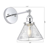 Light Modern Silver Wall Scone Light From ParrotUncle