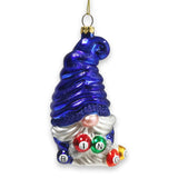 Bingo Gnome Glass Christmas Ornament from OrnamentallyYou