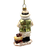 Adventurous Safari Santa Handblown Glass Ornament, African Jungle Explorer Travel Themed Christmas Decor from OrnamentallyYou