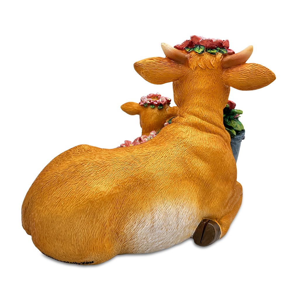 Best Mom Cow and Calf Charming Figurine, 6" Keepsake Jersey Statue and Mother’s Day Gift from OrnamentallyYou