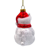Classic White Polar Bear Glass Christmas Ornament from OrnamentallyYou
