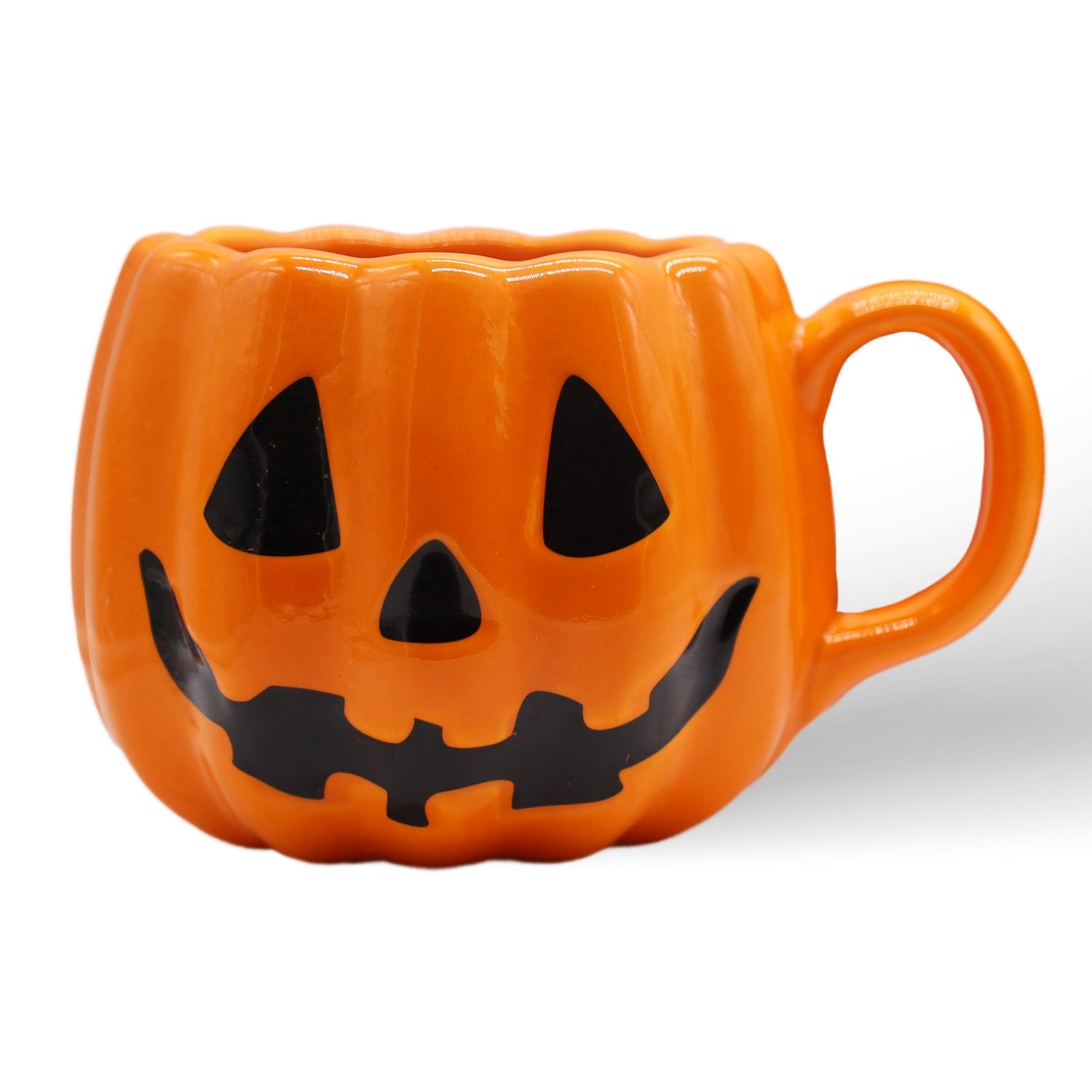 Classic Jack O' Lantern Ceramic 4" Pumpkin Mug, Halloween Drinkware and Spooky Fall Decor from OrnamentallyYou