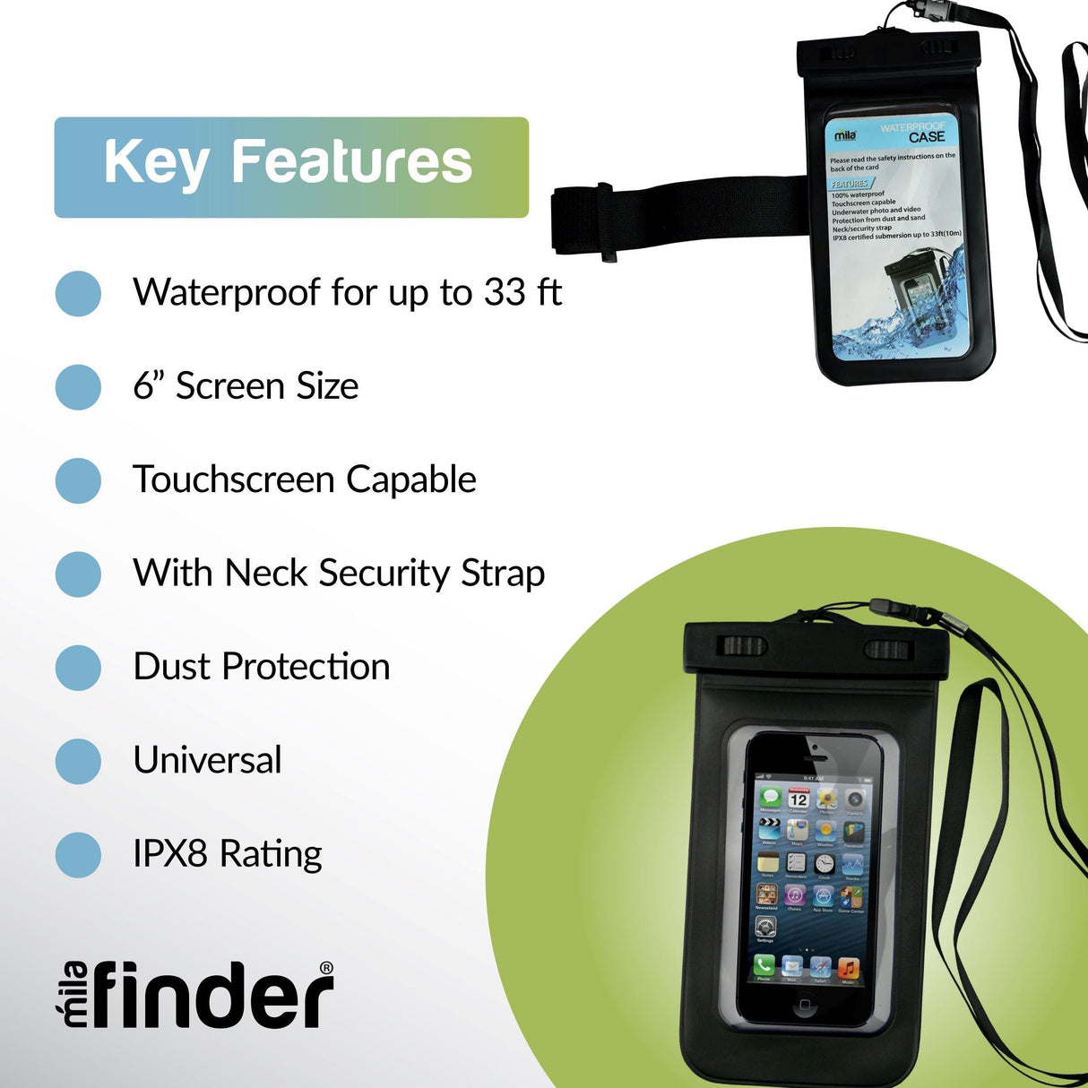 Floating Waterproof Phone Case and Pouch - Pack of 12 from Mila Lifestyle Accessories