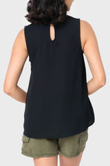Luna Crochet Yoke Woven Tank From Gibsonlook