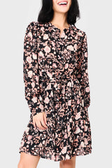 Blouson Long Sleeve Button Front Belted Dress from Gibsonlook