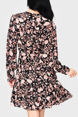 Blouson Long Sleeve Button Front Belted Dress from Gibsonlook