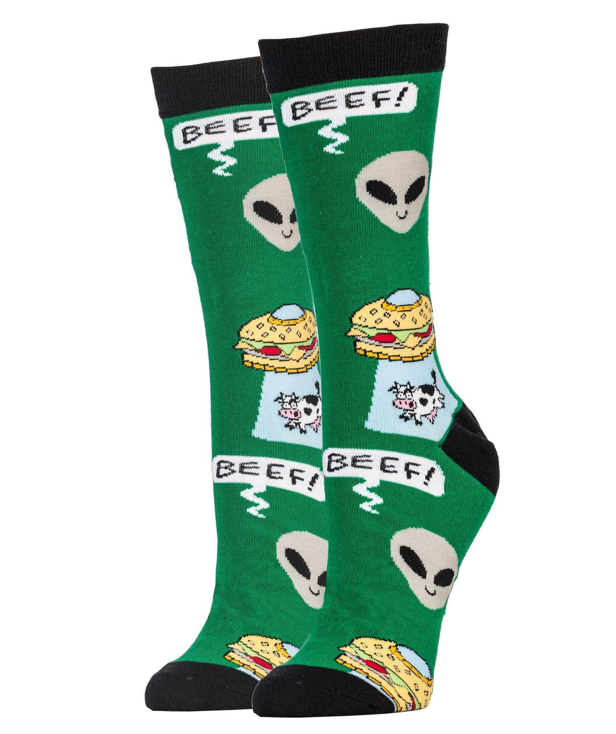 Beef Abduction Socks from Oooh Yeah! Socks