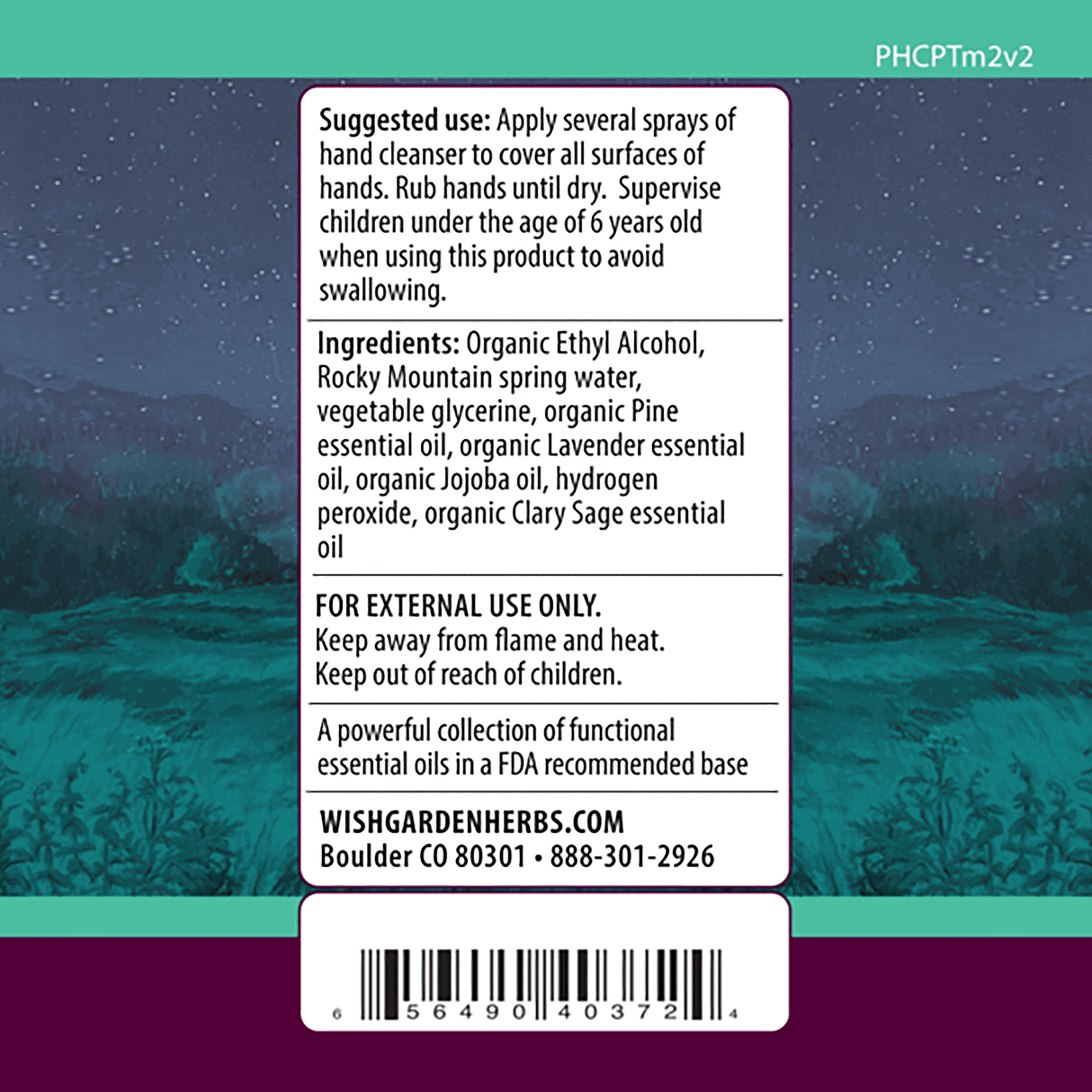 Peaceful Protector Hand Purifier from WishGarden Herbs