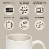 Be Still and Know 14oz. Stoneware Coffee Mug From Sweet Water Decor