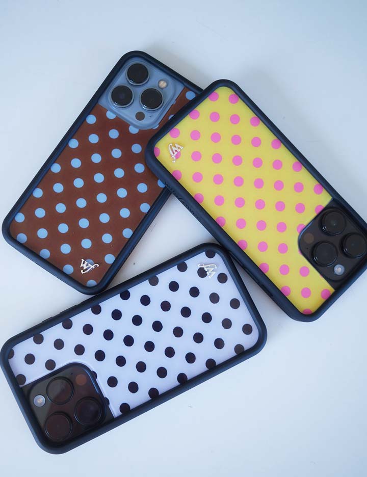 Polka Dot | Yellow and Pink iPhone Case from Wildflower Cases