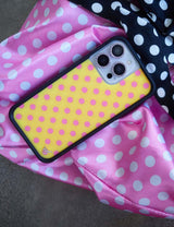Polka Dot | Yellow and Pink iPhone Case from Wildflower Cases