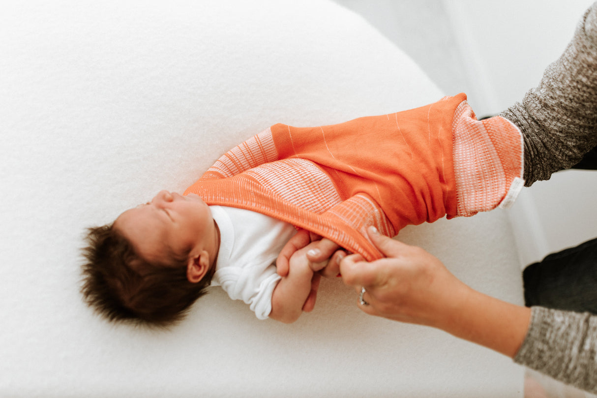 Orange Swaddle Sleep Sack From Swaddelini
