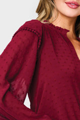Holly Ruffled Cuff Blouse from Gibsonlook