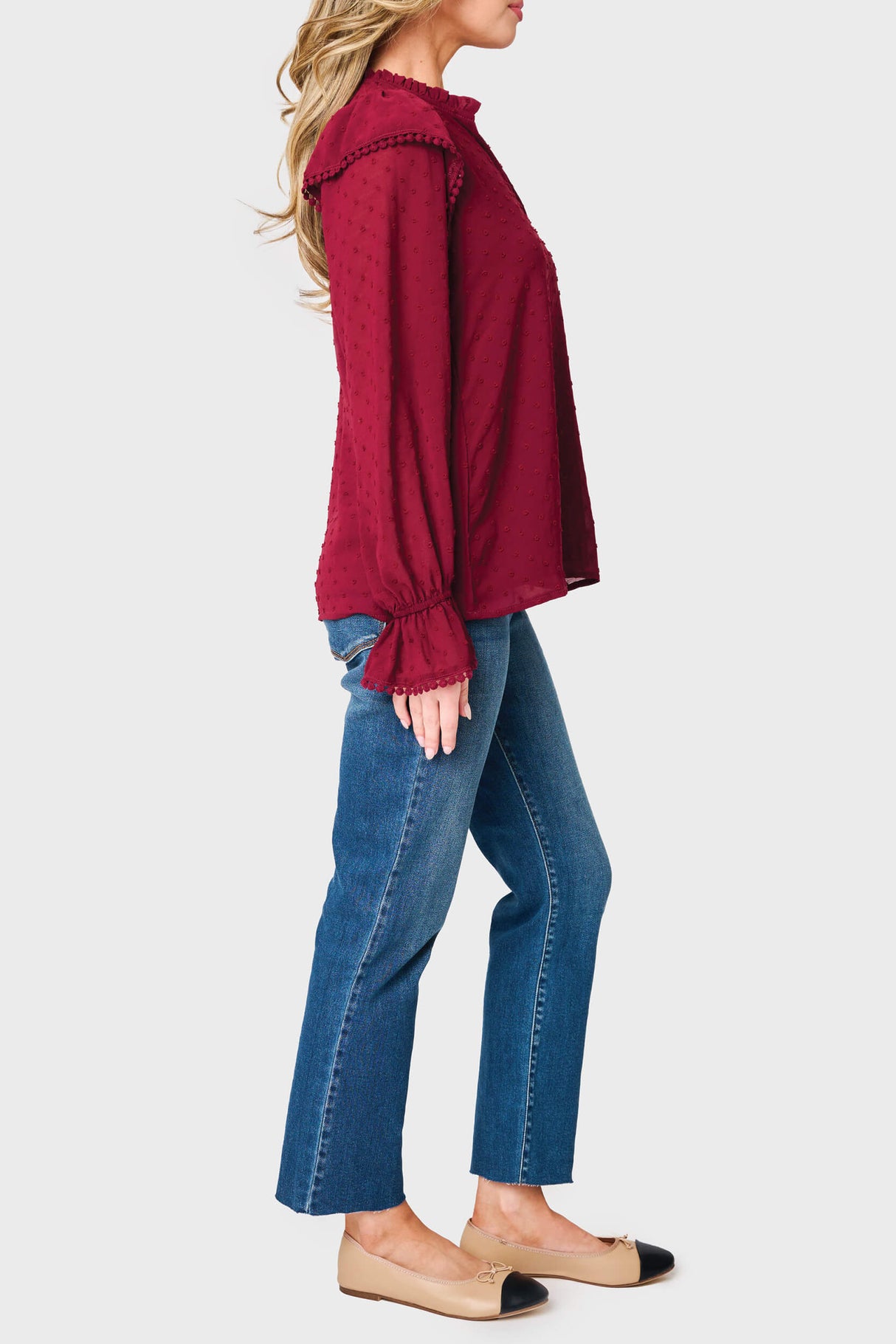 Holly Ruffled Cuff Blouse from Gibsonlook
