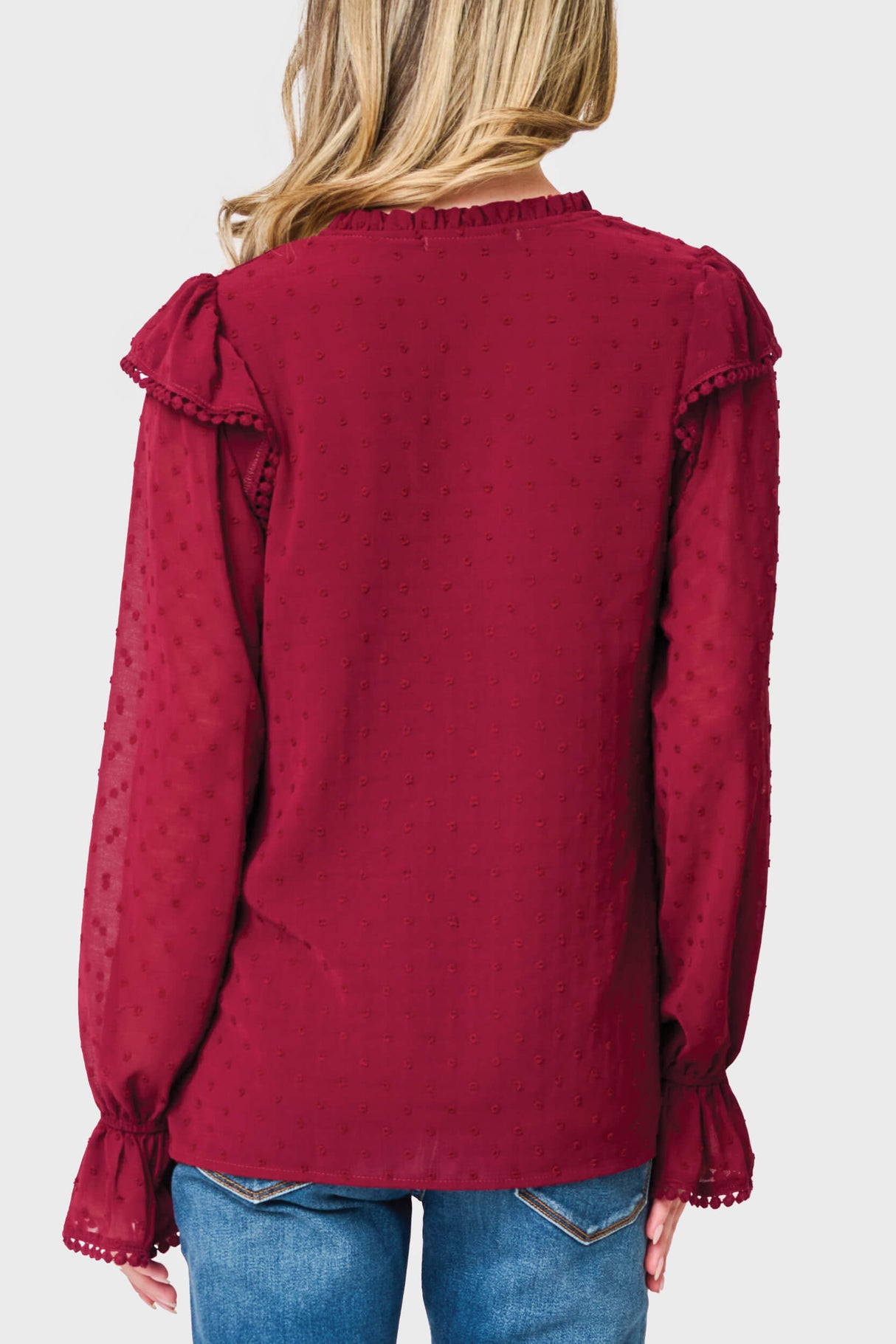 Holly Ruffled Cuff Blouse from Gibsonlook