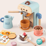 Tiny Land® Wooden Kids Play Coffee Maker Set From Tiny Land