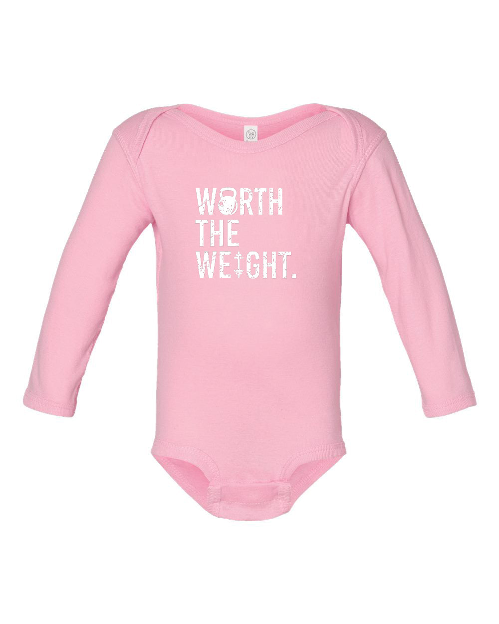 Worth The Weight LONG Sleeve Onesie from DadBod Apparel