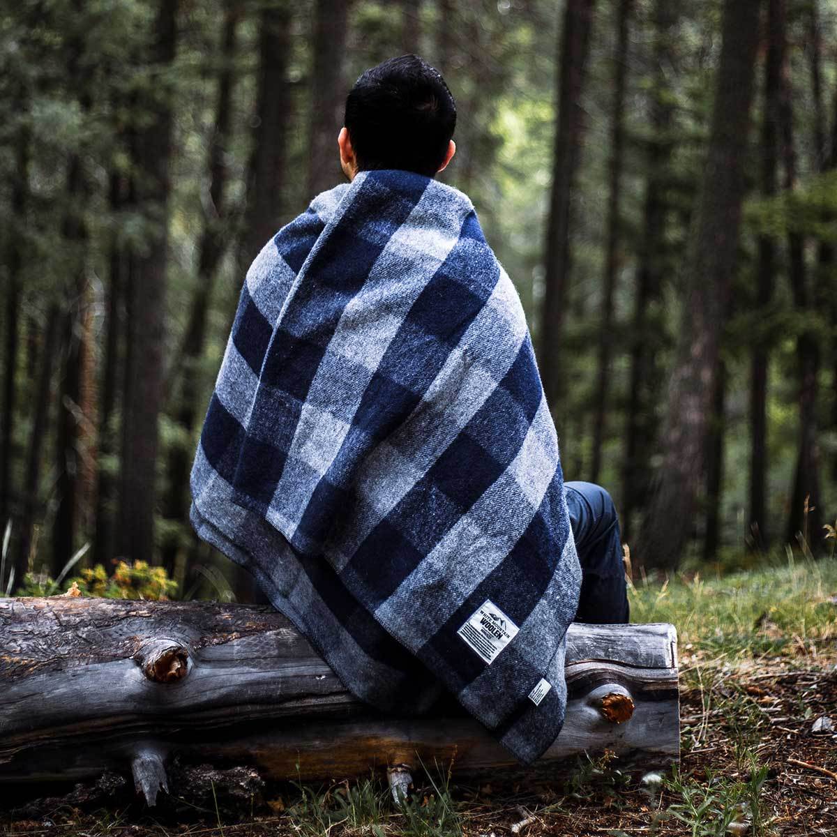 M33 - Lodge Twin Blanket White Mountain Woolen from Minus33 Merino Wool Clothing