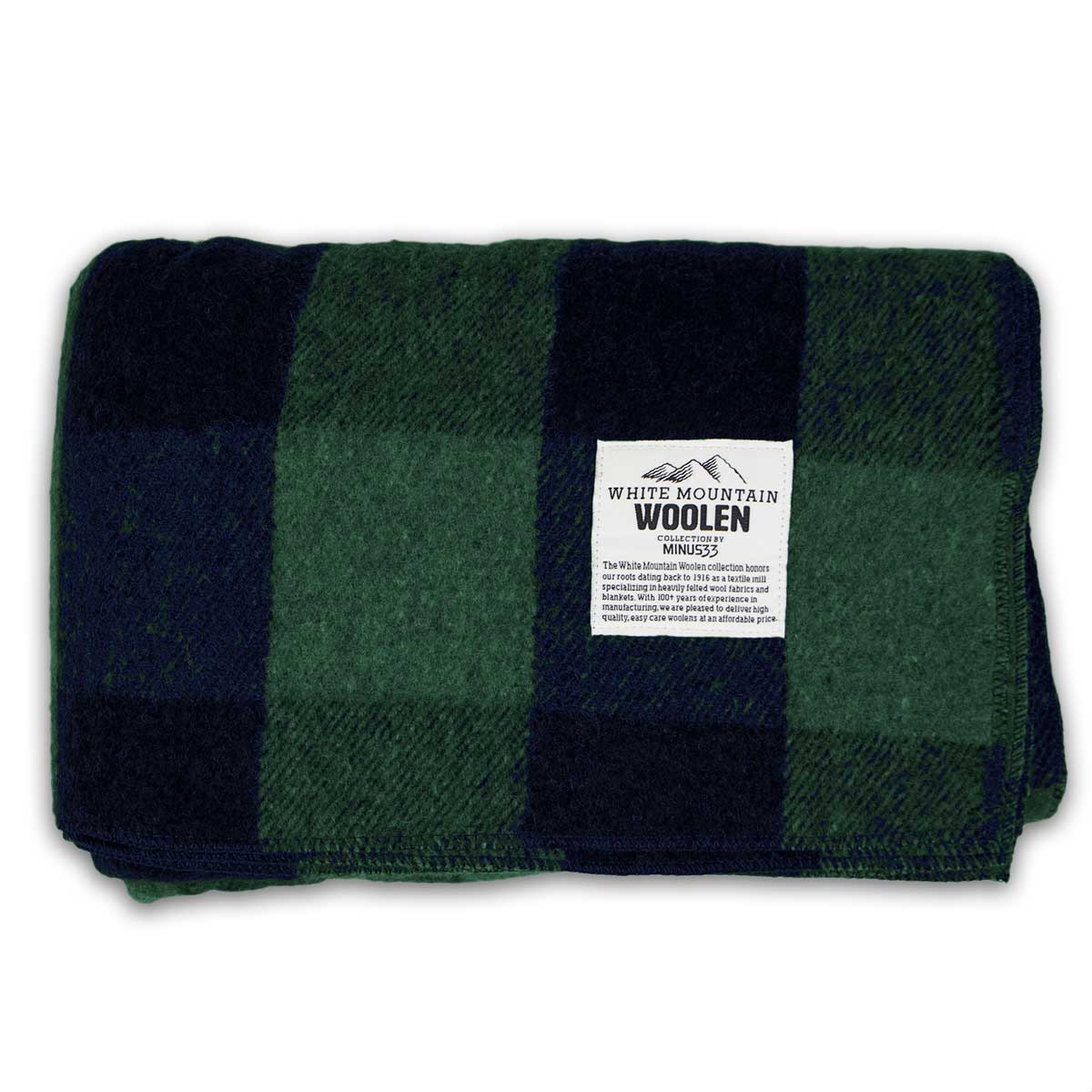 M33 - Camp Throw Blanket White Mountain Woolen from Minus33 Merino Wool Clothing