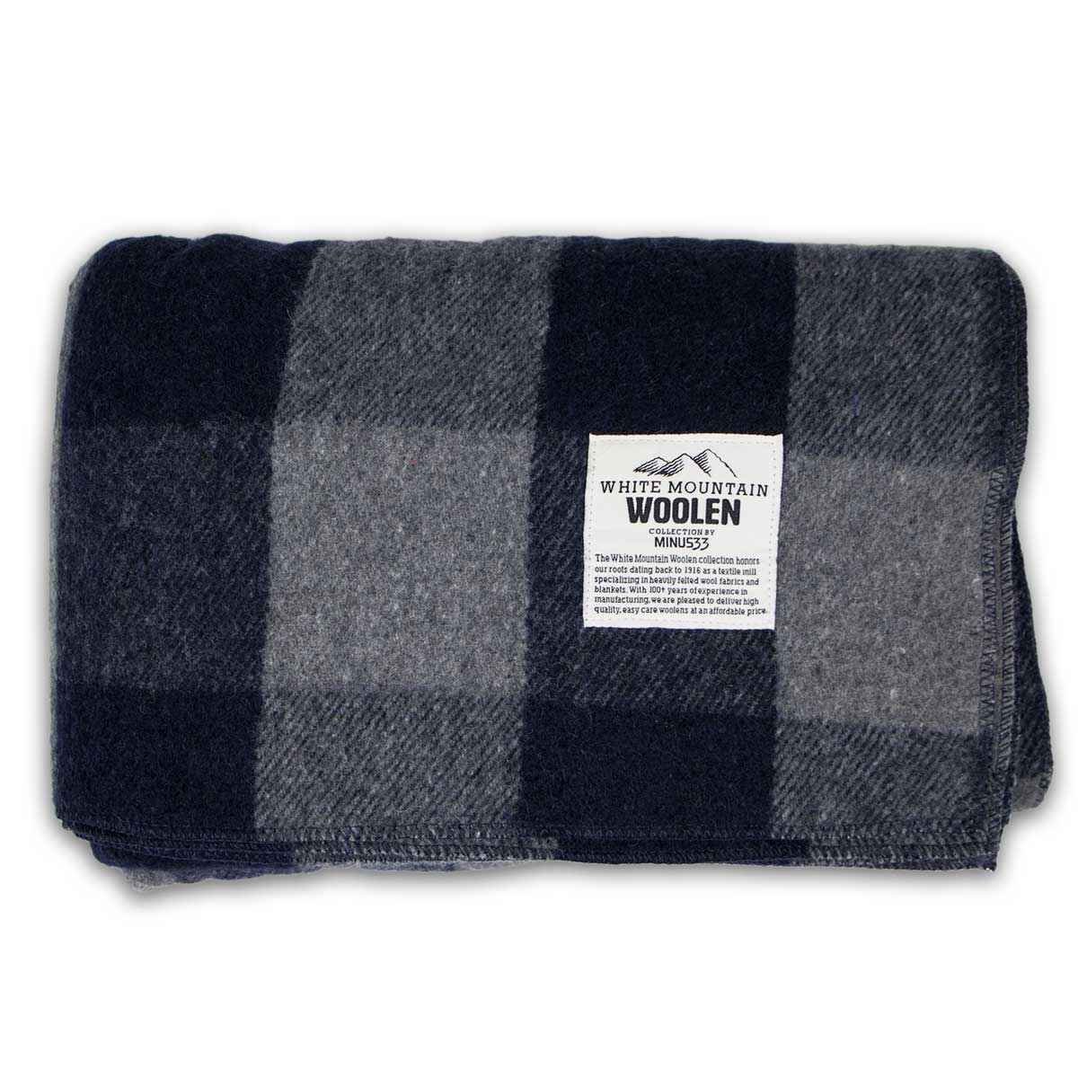 M33 - Camp Throw Blanket White Mountain Woolen from Minus33 Merino Wool Clothing