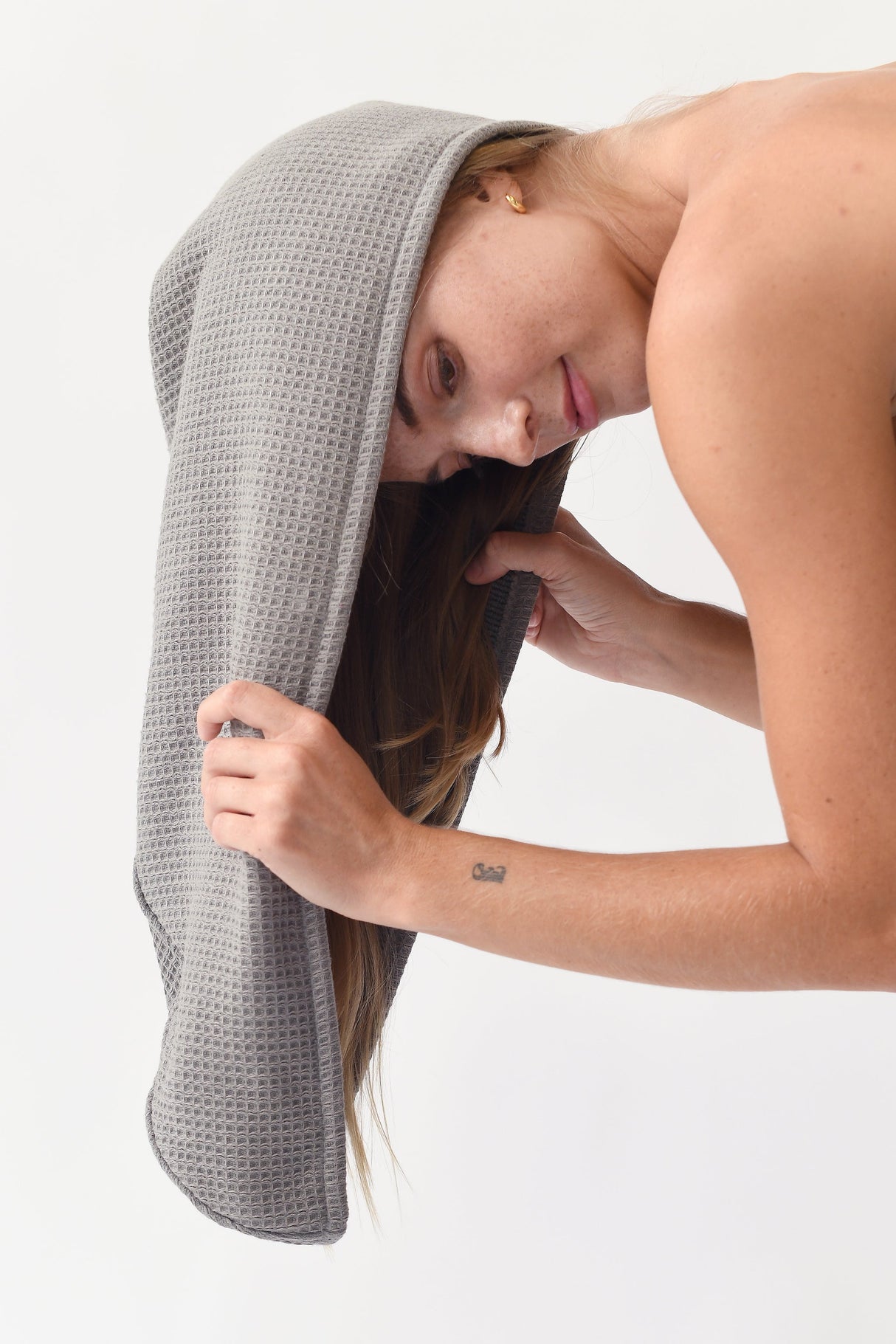 Waffle Hair Towel From Cozy Earth